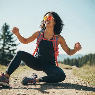 Person enjoying a healthy lifestyle with African Mango, focusing on wellness and energy