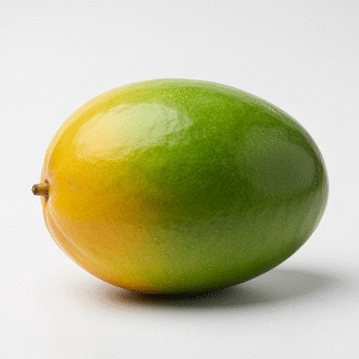 Fresh African mango fruit on a clean background